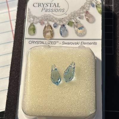 Swarovski Crystal Elements Crystal Passions 2Pk Teardrop 13x6mm NEW