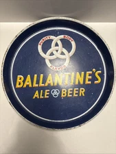 Vintage 1950s Ballentine’s Ale And Beer Serving Metal Tray 12” 