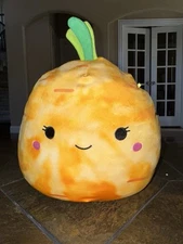 RARE Squishmallow 14" SANDRA Tie-Dye Carrot Exclusive Special Edition HTF 