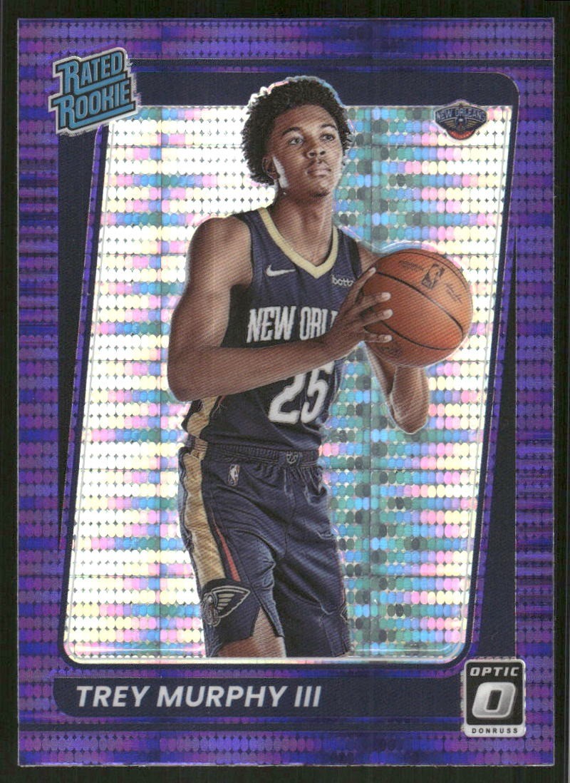 2021-22 Donruss Optic #178 Trey Murphy III Purple Pulsar Rated Rookie