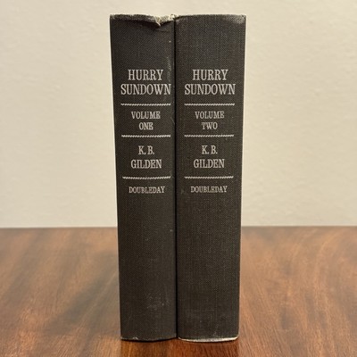 Hurry Sundown - K. B. Gilden - 2 Volume Novel Hardcover Book Set 1964 Doubleday