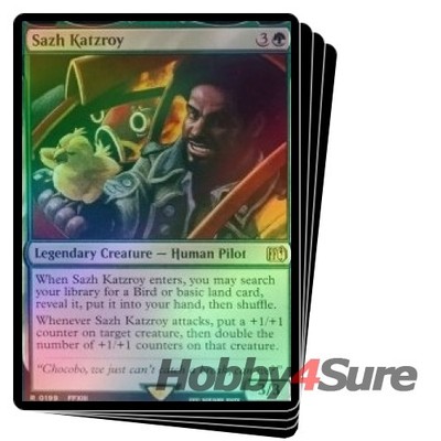 カラカス　サージフォイル　mtg Foil Sazh Katzroy X4 M/NM Magic: The Gathering MTG Final Fantasy