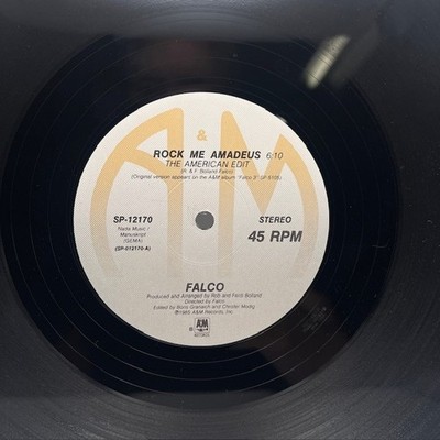 Falco 45 RPM 12'' Single - Rock Me Amadeus (w Vienna Calling) - A&M SP 12170 NM