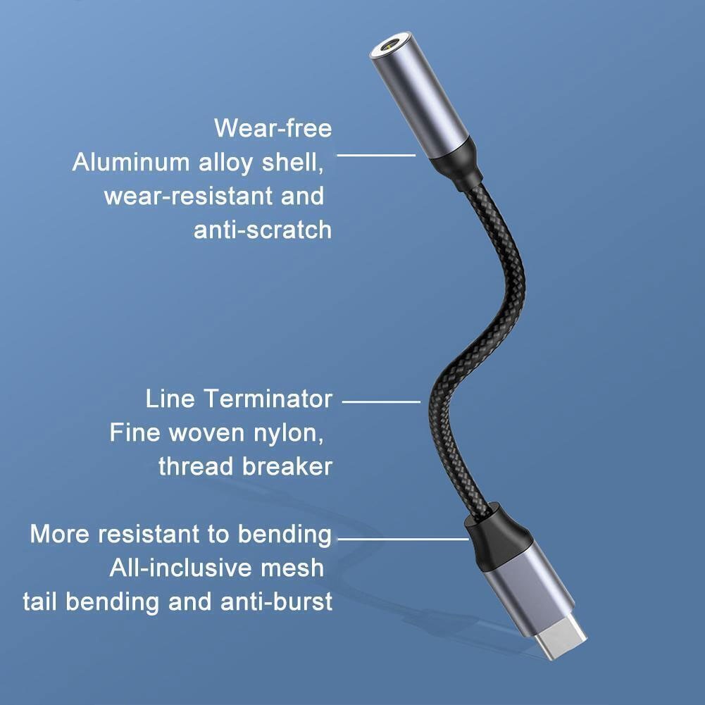 For Samsung Galaxy S20/S21/S22 - USB-C Earphone Adapter Headphone Audio Jack