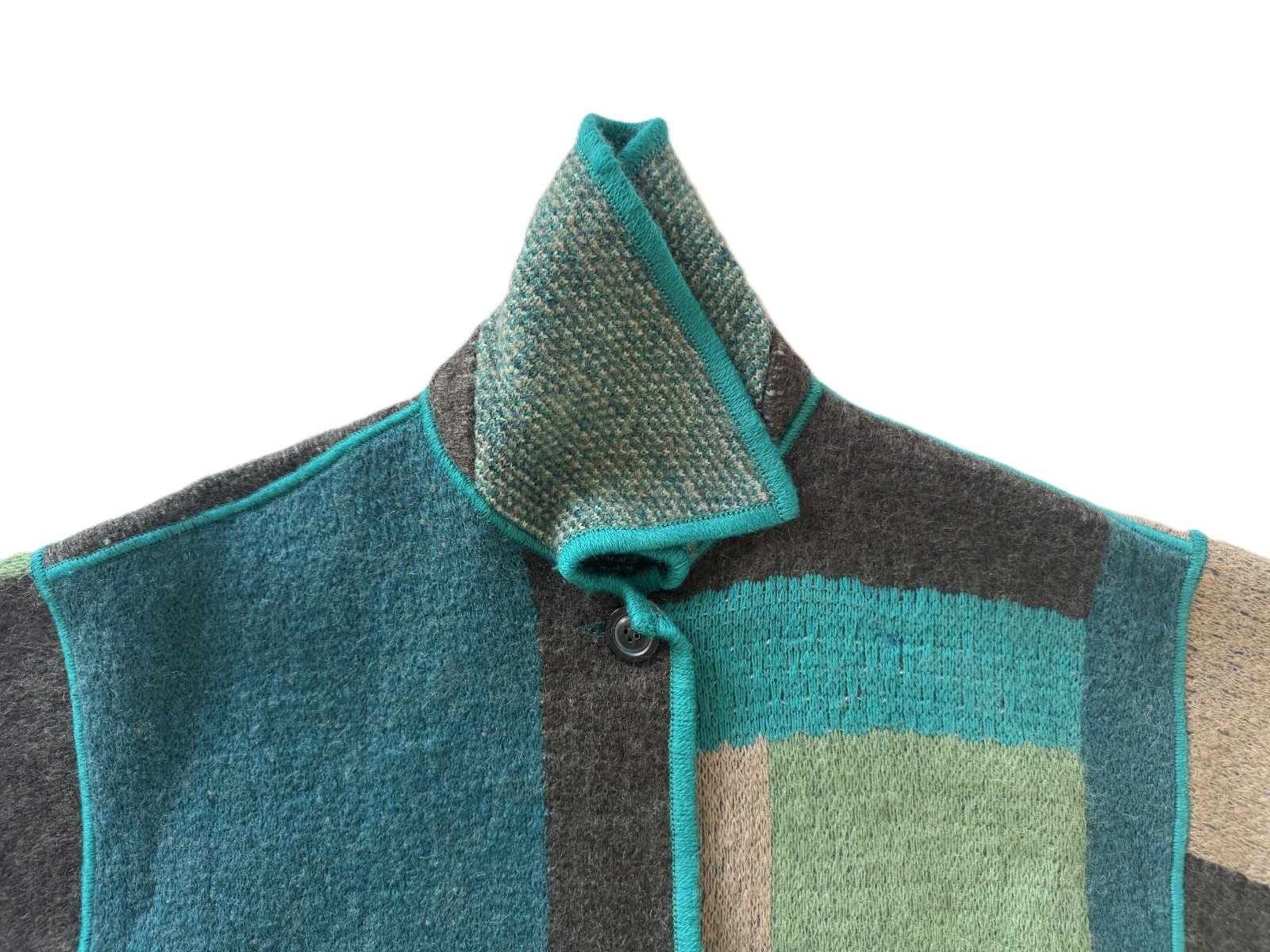MISSONI patchwork cardigan jacket 3/4 length slee… - image 4