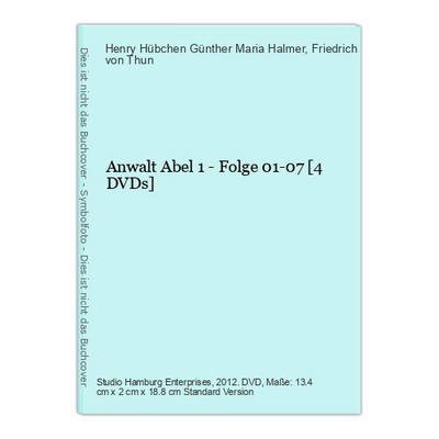Anwalt Abel 1 - Folge 01-07 [4 DVDs] Halmer, Günther Maria, Henry Hübchen  und F