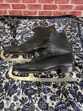Vintage Size 10 Lillywhites Piccadilly Circus London Ice Skates Salchow Blades
