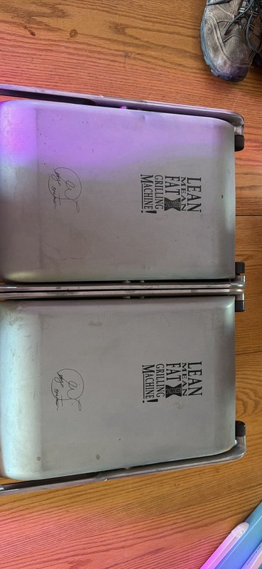 Vintage George Foreman Double Champion Outdoor Indoor Double Grill GGR88DK Read