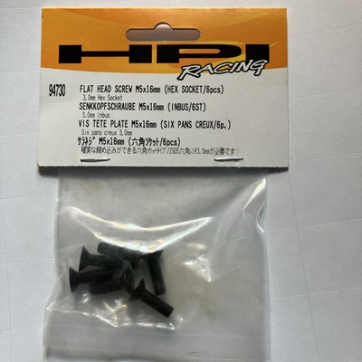 HPI Baja 5B Flat Head Screws 94529 4x10, 94730 5x16, 94879