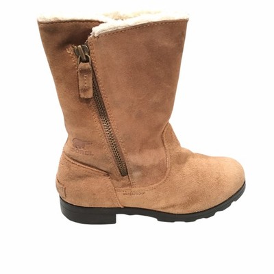Sorel Waterproof Suede Faux Fur Fold- Over Boots 3