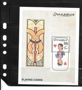 SOMALIA 2002 PLAYING CARDS MNH XF MINT OLD SOUVENIR SHEET PICTORIAL STAMP