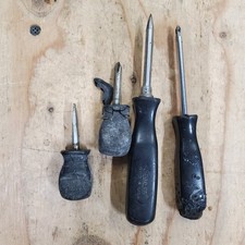 Lot Of 4 Snap On Screwdrivers For Repair Broken Lot Of 4 Snap On Screwdrivers For Repair Broken