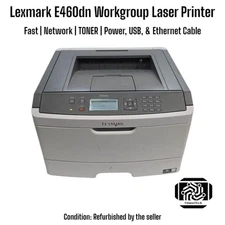 Lexmark E460dn Workgroup Laser Printer | Duplex | Network | Fast & Reliable