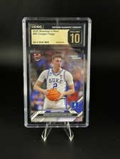 Bowman U Now #95 Cooper Flagg CGC Pristine 10 Duke Blue Devils March Madness