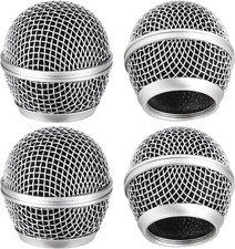 Facmogu 4PCS Microphone Head Replace Fits for SM58 SM58S BETA58, Grille Mic Repl