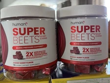 2 X HUMAN  SUPER BEETS Heart Chews ~Blood Pressure Support 112 Count All   New
