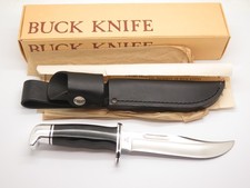 Vtg 1974-81 Buck 119 Special 3 Three Liner Fixed Blade Hunting Knife & Box