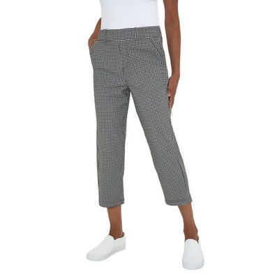 #ad Mario Serrani Womens Pull On Capri Pants Crop Mid Rise Slim Fit Pockets New $17.99