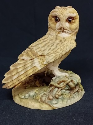Teviotdale Figur ''Schleiereule''. 1986. Edlmann. Signiert. Selten. 7 Zoll groß. G.C.