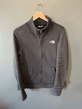 The North Face Womens Gray Full Zip Mock Neck Sweatshirt Size Medium