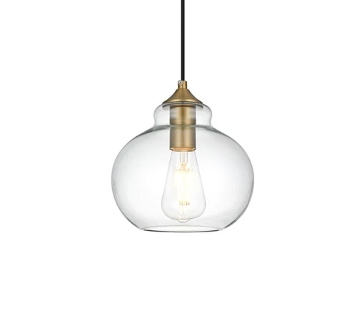 Elegant Lighting LD2245 Destry 8"W Mini Pendant - Gold - Picture 1 of 12