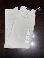 Polo Ralph Lauren Men Chino Beige Pants 32-34 Stretch Straight Fit NWT Twill