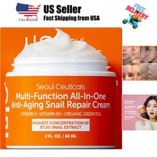 Snail Mucin Moisturizer 97.5 - Korean Skin Care Snail Repair Cream - Day  N...