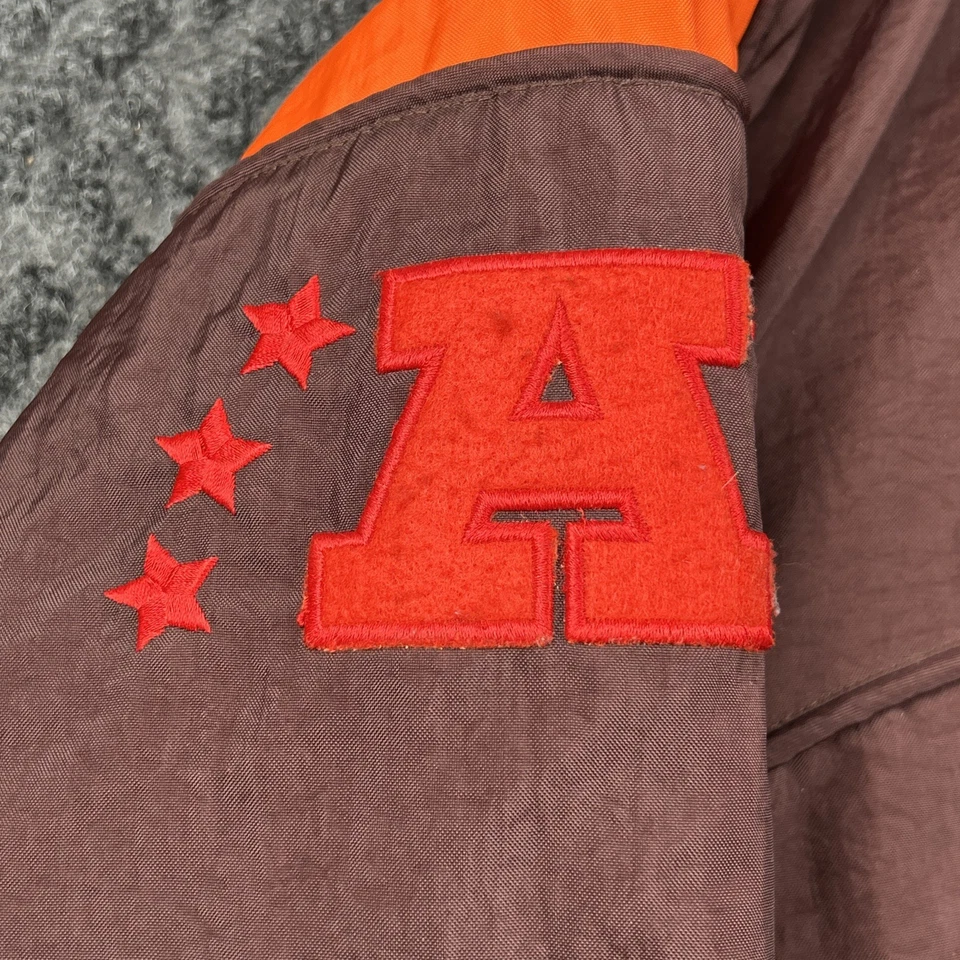 Jaqueta Casaco Vintage Cleveland Browns Masculina L Noz-moscada por Campri Anos 90 Nylon Inverno - Imagem 4 de 4