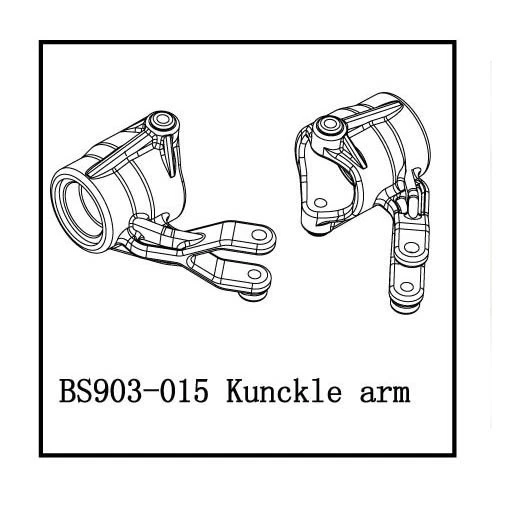 Redcat Racing Plastic Left/Right Steering Arm Caldera Earthquake  BS903-015 - Image 2 of 2