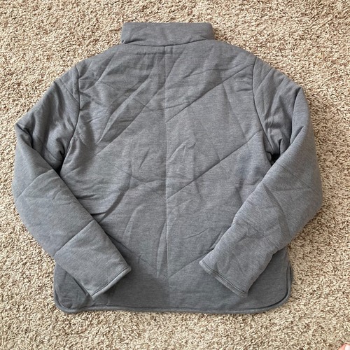 Giacca Maglia Tre Punti Donna XS Grigio Nuova con Etichette Trapuntato Stem Orlo Giacca Piena Fugge - Foto 4 di 6