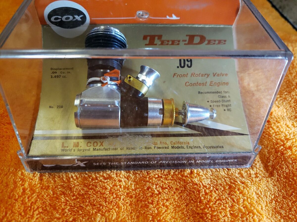 Cox .09 - COX engine - COX TEE-DEE .09 Front Rotary Valve Cox .09 - COX engine - COX TEE-DEE .09 Front Rotary Valve