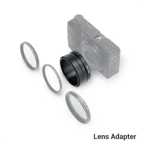 Objektivadapter Ring für Ricoh GRIII GR3 HDF installierbar GW-4 Objektivfilter GA-1