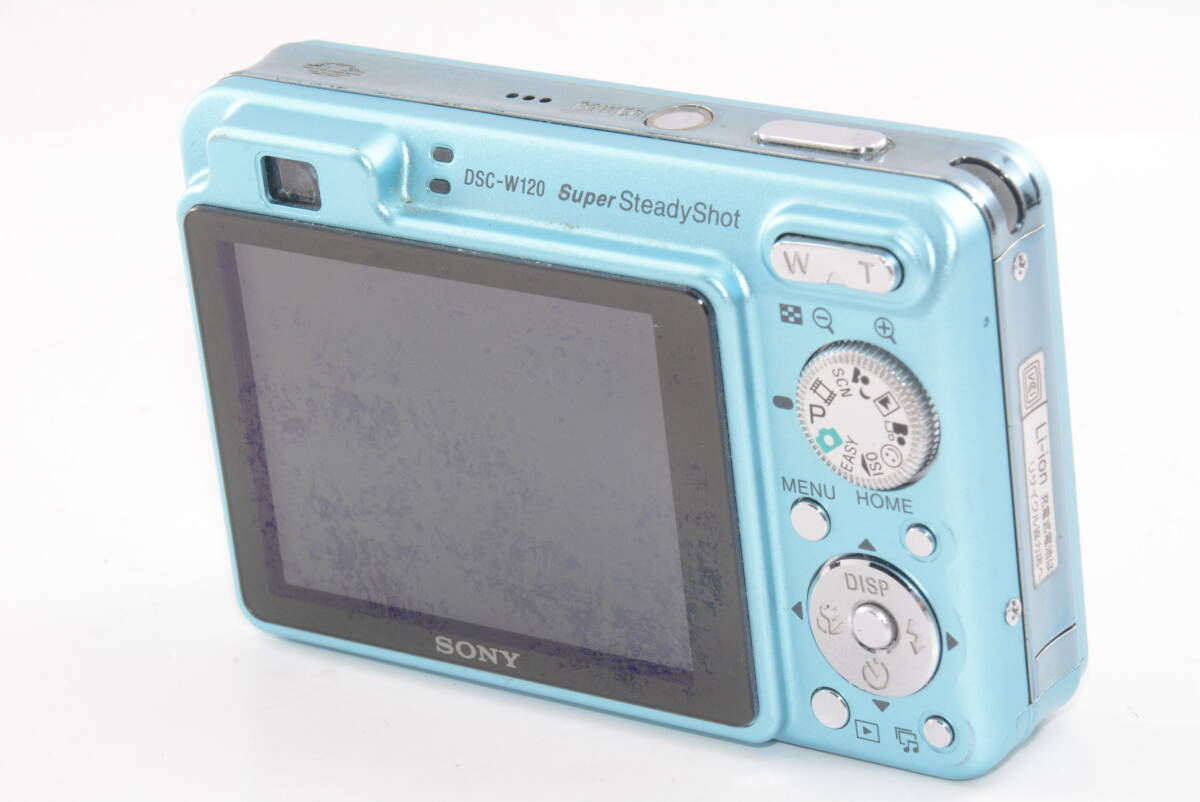 美品 SONY cyber-shot DSC-W120 ブルー サイバーショット Sony Cybershot DSC-W120 Blue 7.2MP Digital Camera Japanese