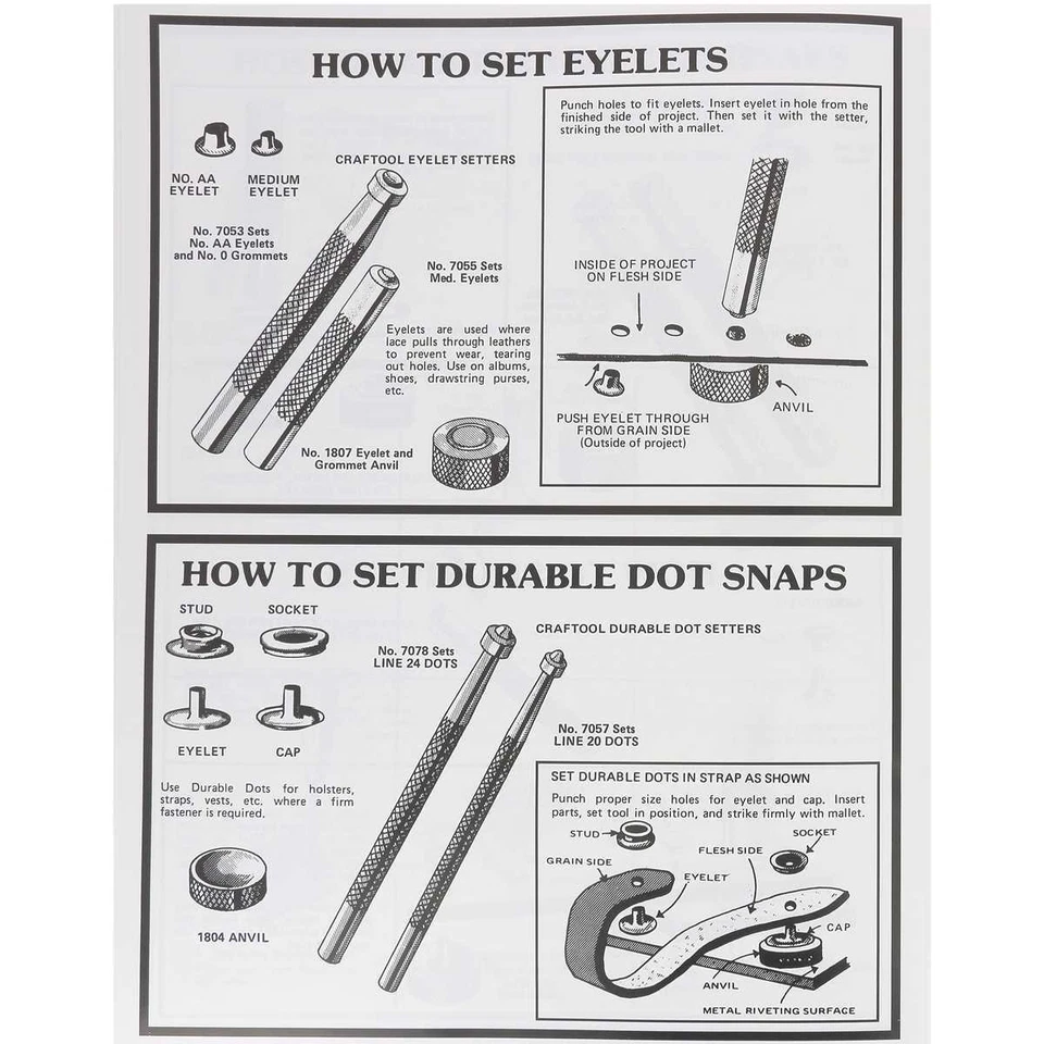 Livre "ABC'S OF LEATHERWORK BOOK" - L'ABC du travail du cuir - Photo 3/4