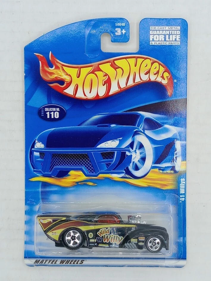 2001 Hot Wheels Wild Willy #110 Rare Black 1:64Scale - Image 2 of 3