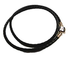 Authentic Pandora Black Woven Double Bracelet #590705CBK-D