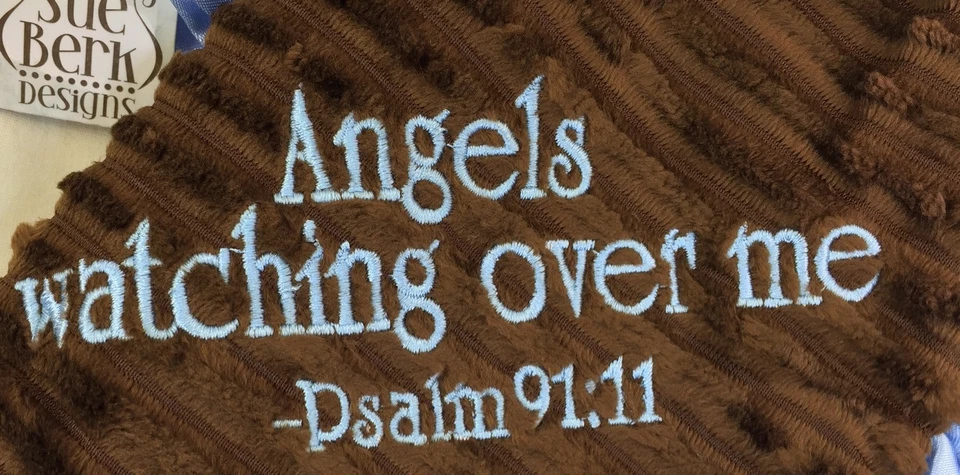 Manta de recepción Sue Berk Angels Watching Over Me bebé niño + paño eructo   Foto 2 de 2