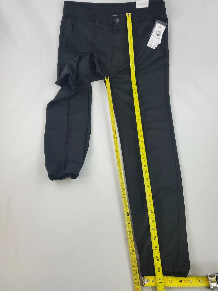 VINCE CAMUTO men pants VP042SV1783 easy wear stretch black sz 32 