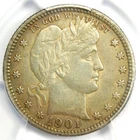 1901-O Barber Quarter 25C Coin - Certified PCGS XF Details (EF) - Rare Date!