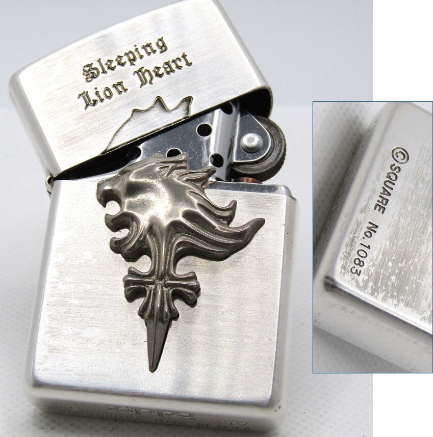 その他 Final fantasy 8 zippo limited edition Final Fantasy Ⅷ 8 Sleeping Lion Heart Metal Limited Zippo