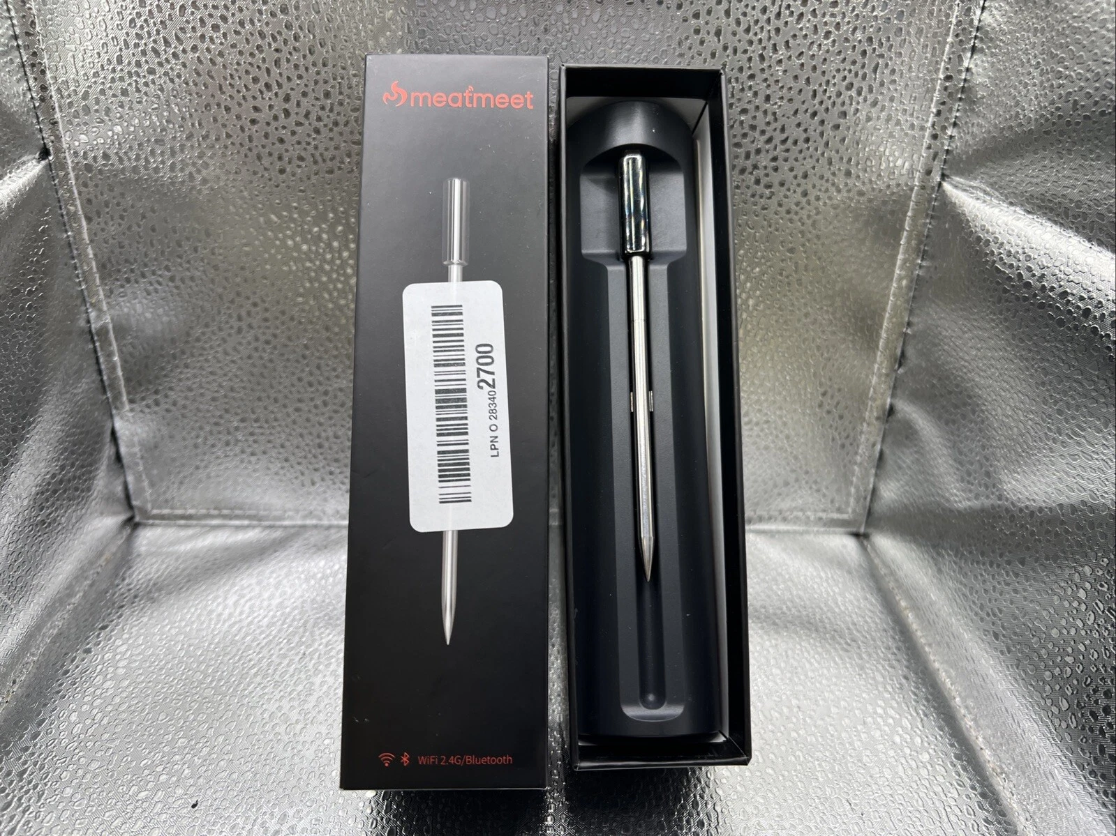MeatMeet Pro Smart WiFi & Bluetooth Wireless Meat Thermometer – Open Box