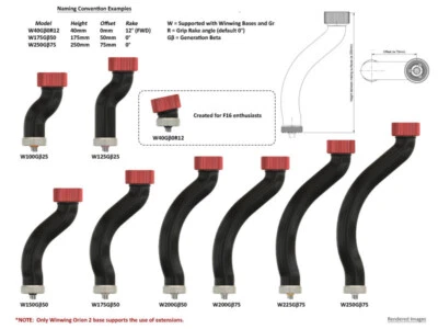 QR4RIGS Winwing Compatible Joystick Extension