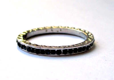 Bague art deco au style ancien en argent et saphir I Cocktails Paris 6e – Bijoux Cocktails