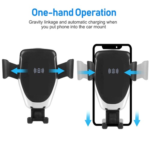 Auto KFZ Handy Halterung für Wireless Speed Charger Ladegerät Induktion Clamping - Picture 2 of 12