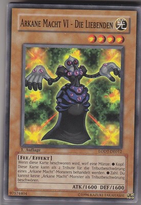YU-GI-OH Arkane Macht VI Die Liebenden Common LODT-DE012