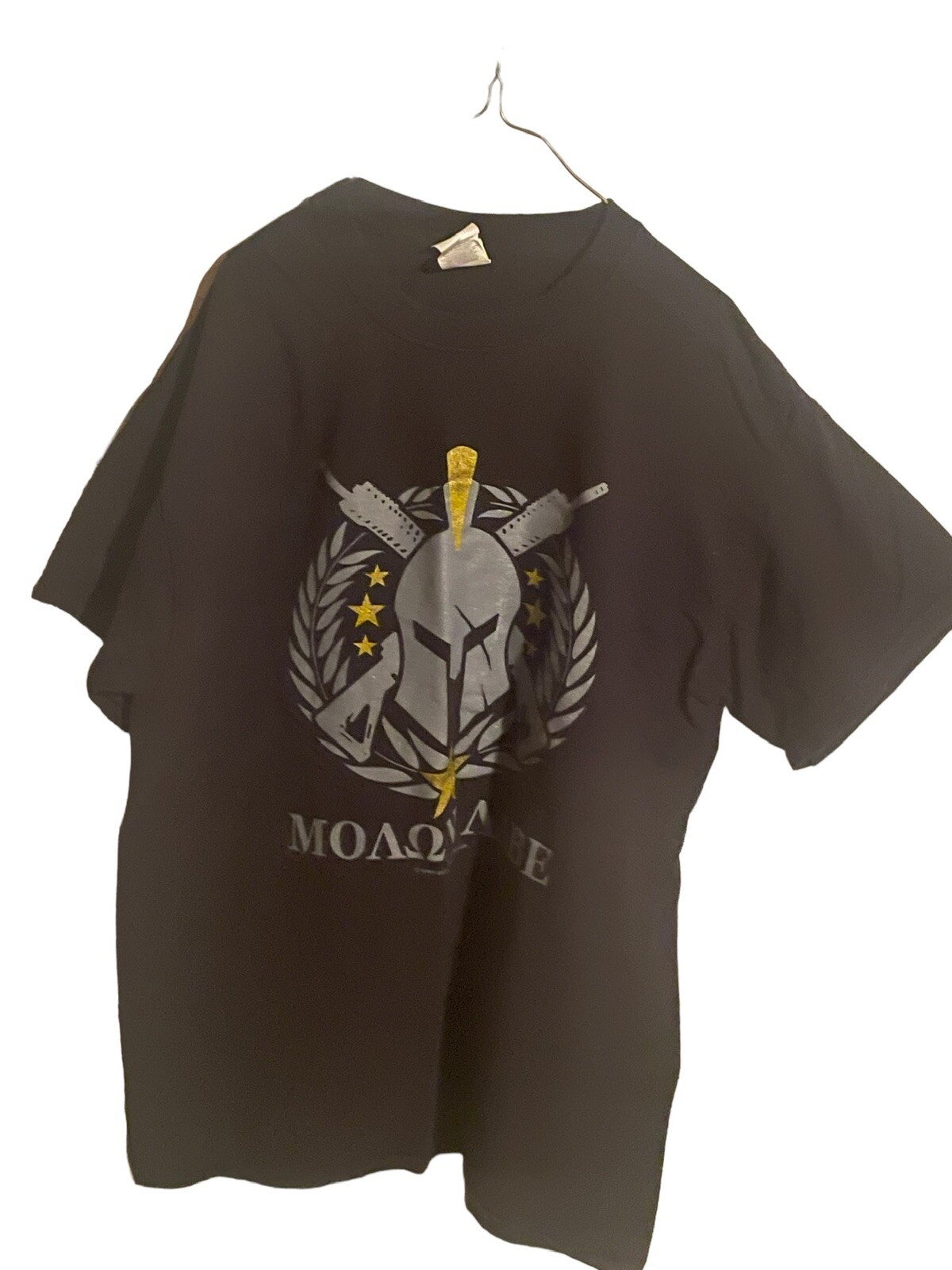 Molon Labe Medium T Shirt Black 