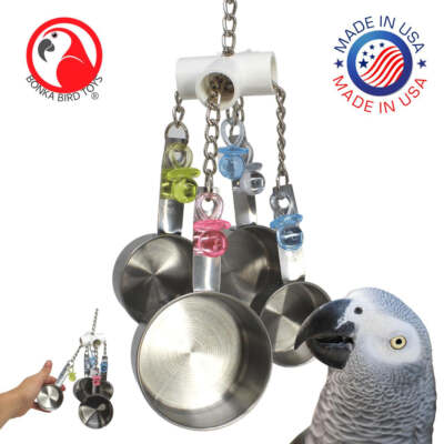 Bonka Bird Toys 1750 Clacker Medium parrot cage toy cages african grey cockatoo