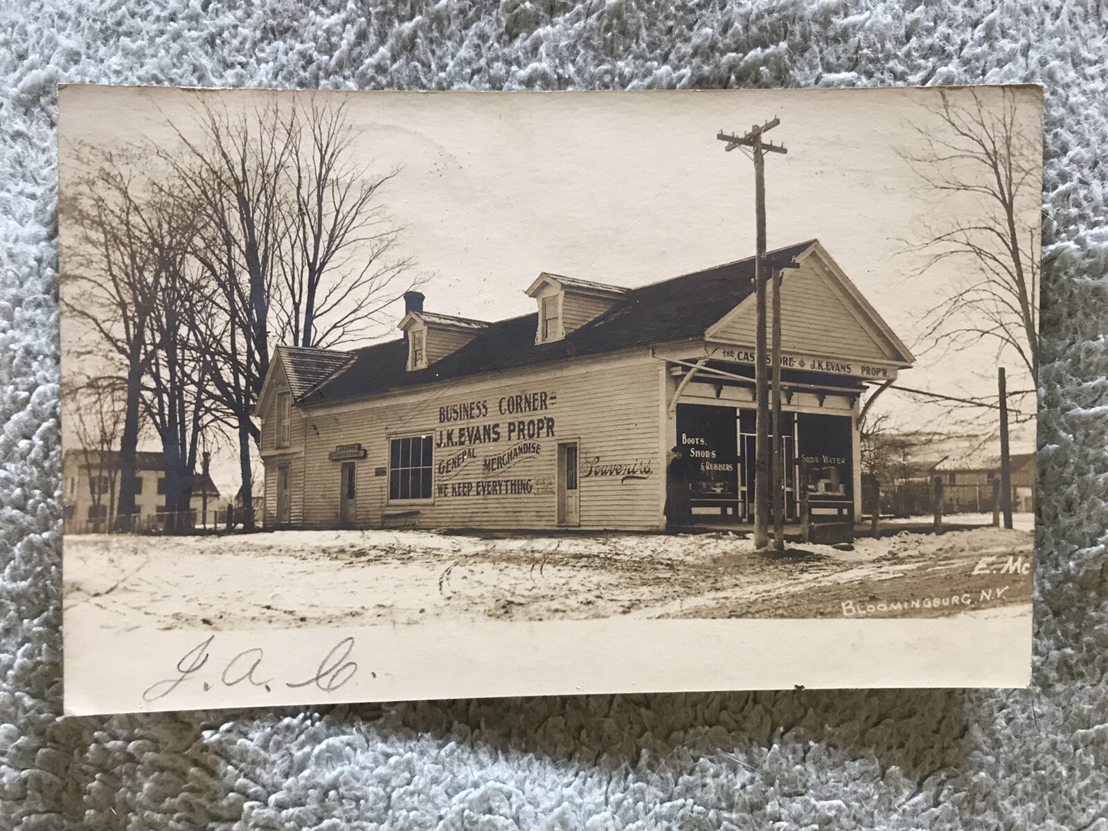 NY Bloomingburg New York RPPC Real Photo Sullivan County General Store