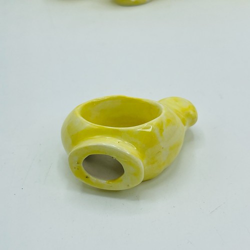 12 Chick Ceramic Napkin Rings Easter Spring Farmhouse Chickens Baby Chicks - Picture 6 of 9