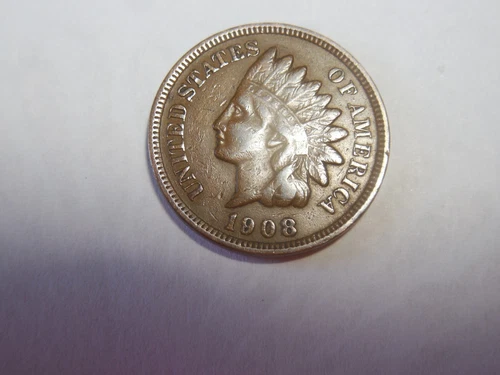 1908 Indian Head Penny in VF condition. Great coin. But you decide!!!!!